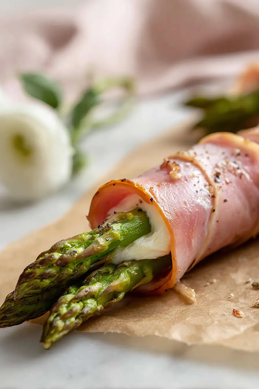 ham and asparagus roll ups