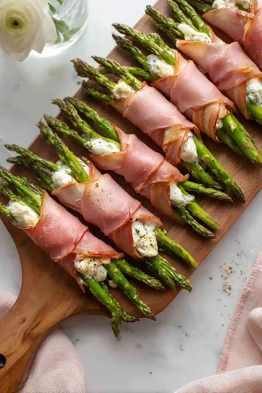 ham and asparagus roll ups