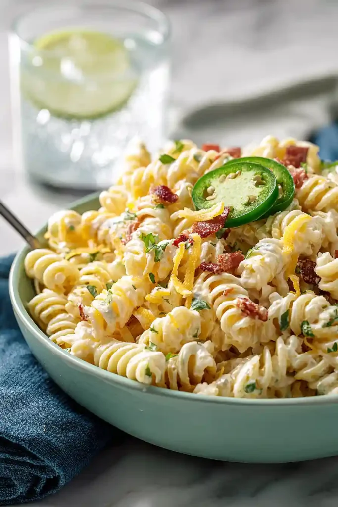 jalapeño popper pasta salad
