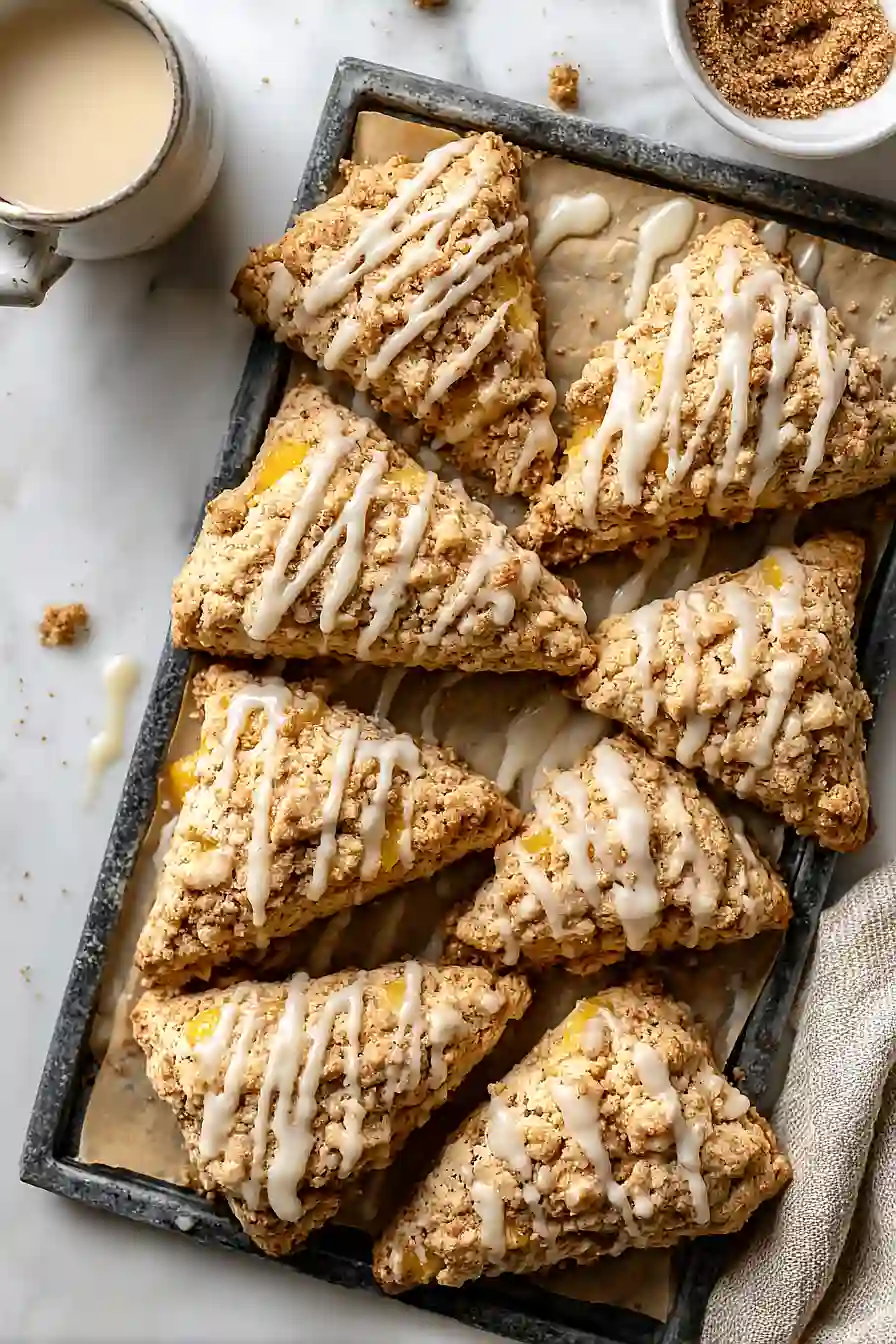 peach cobbler scones