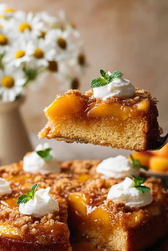 peach cobbler upside down cake