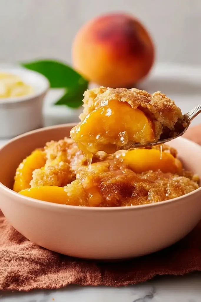 southern peach cobbler