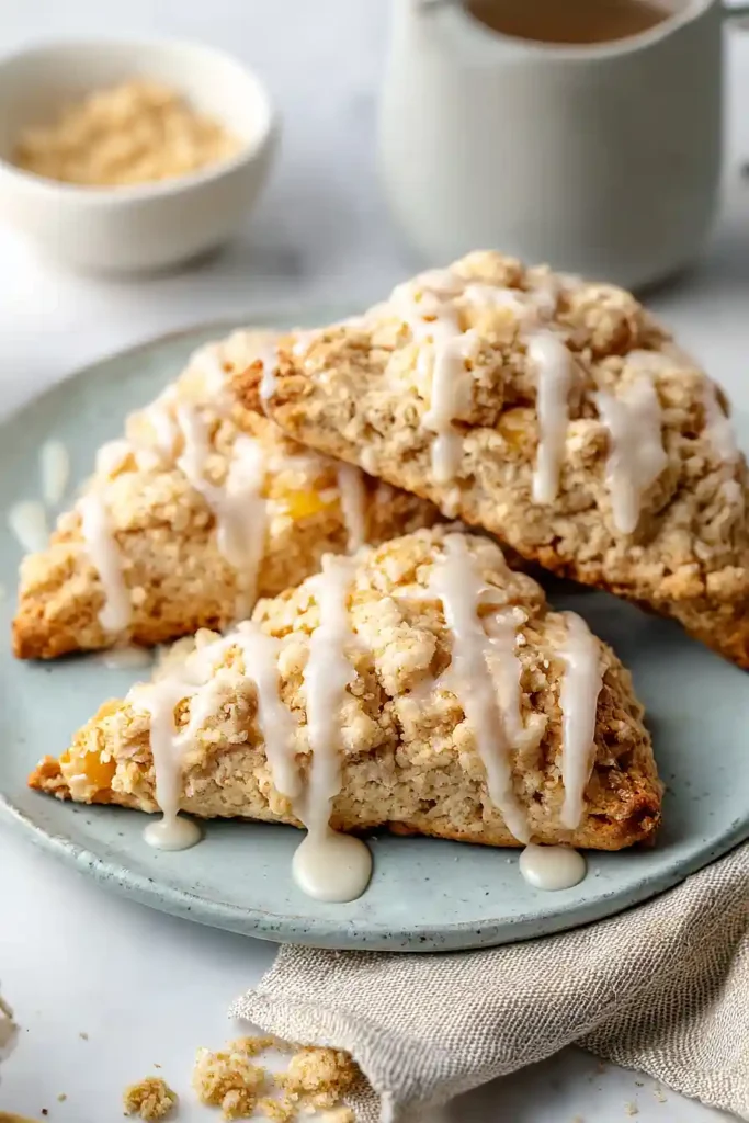 peach cobbler scones