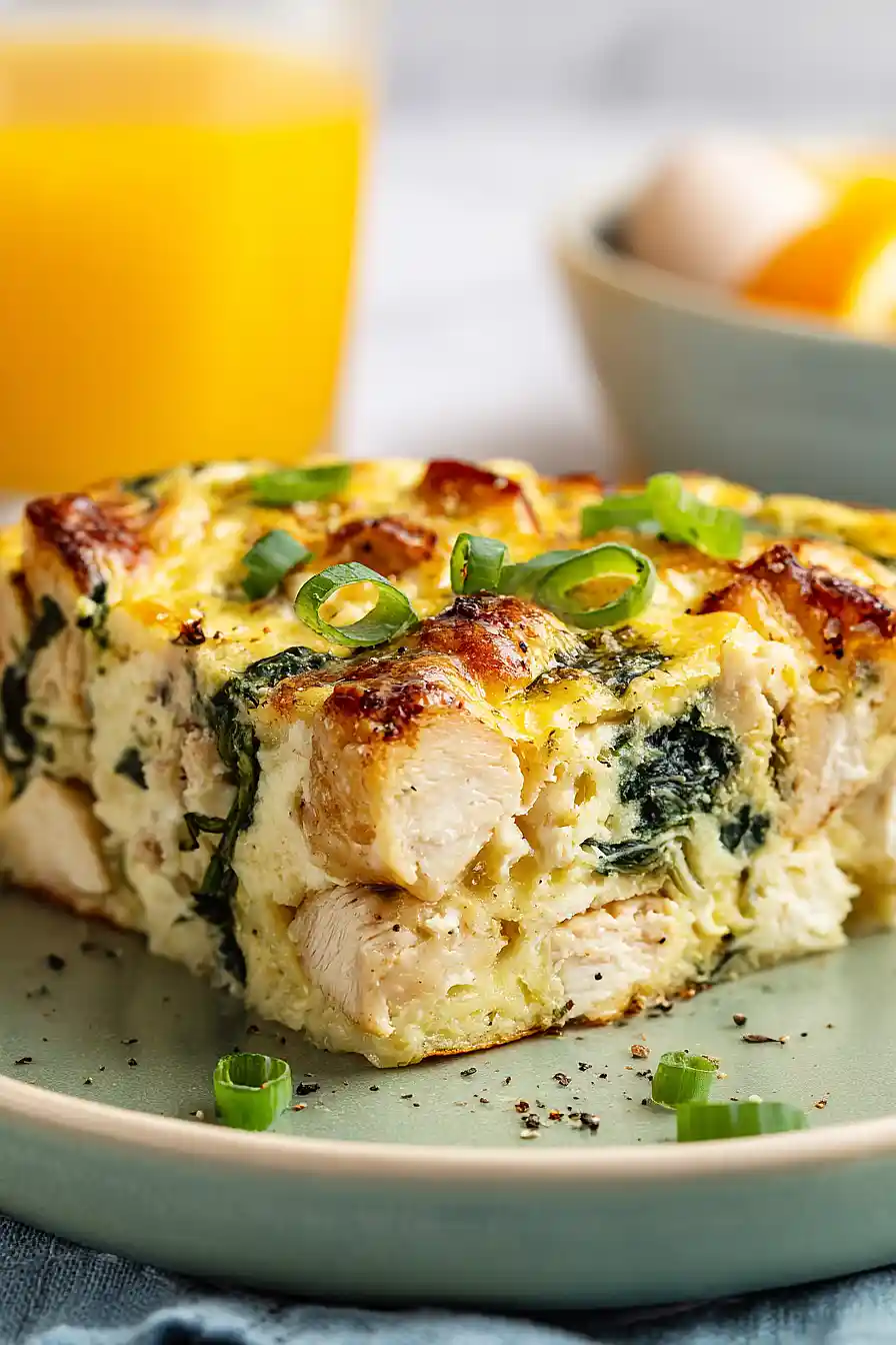 chicken and spinach breakfast casserole