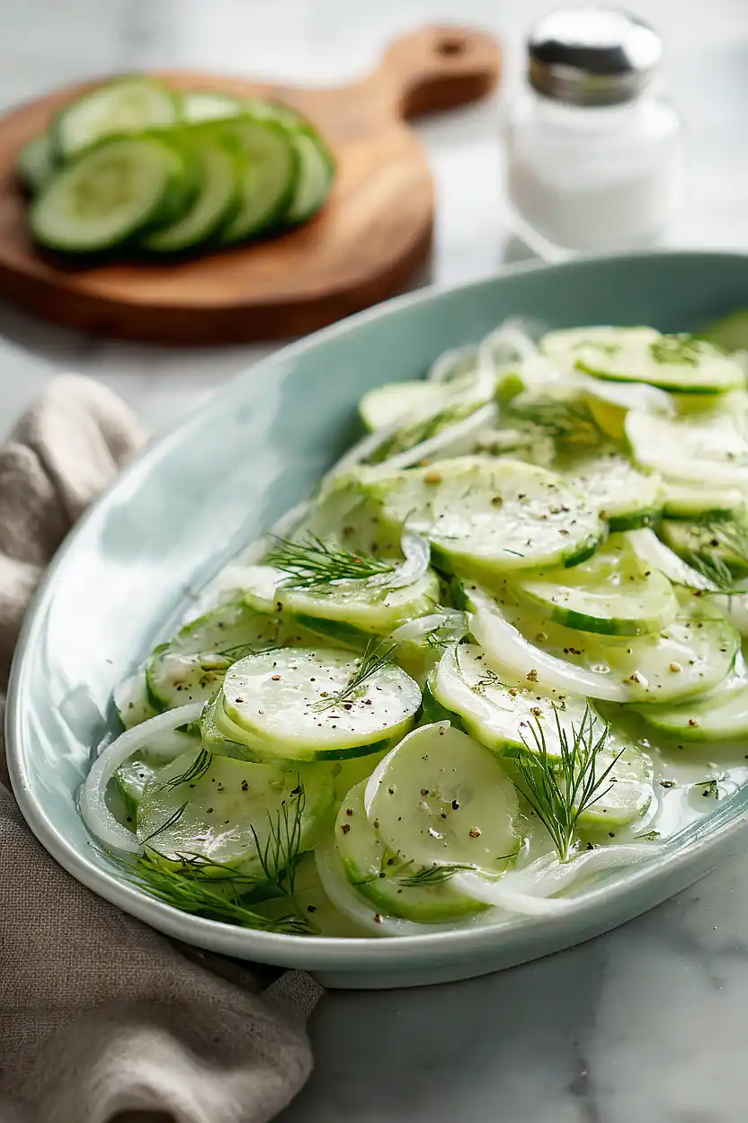 old fashioned cucumber salad