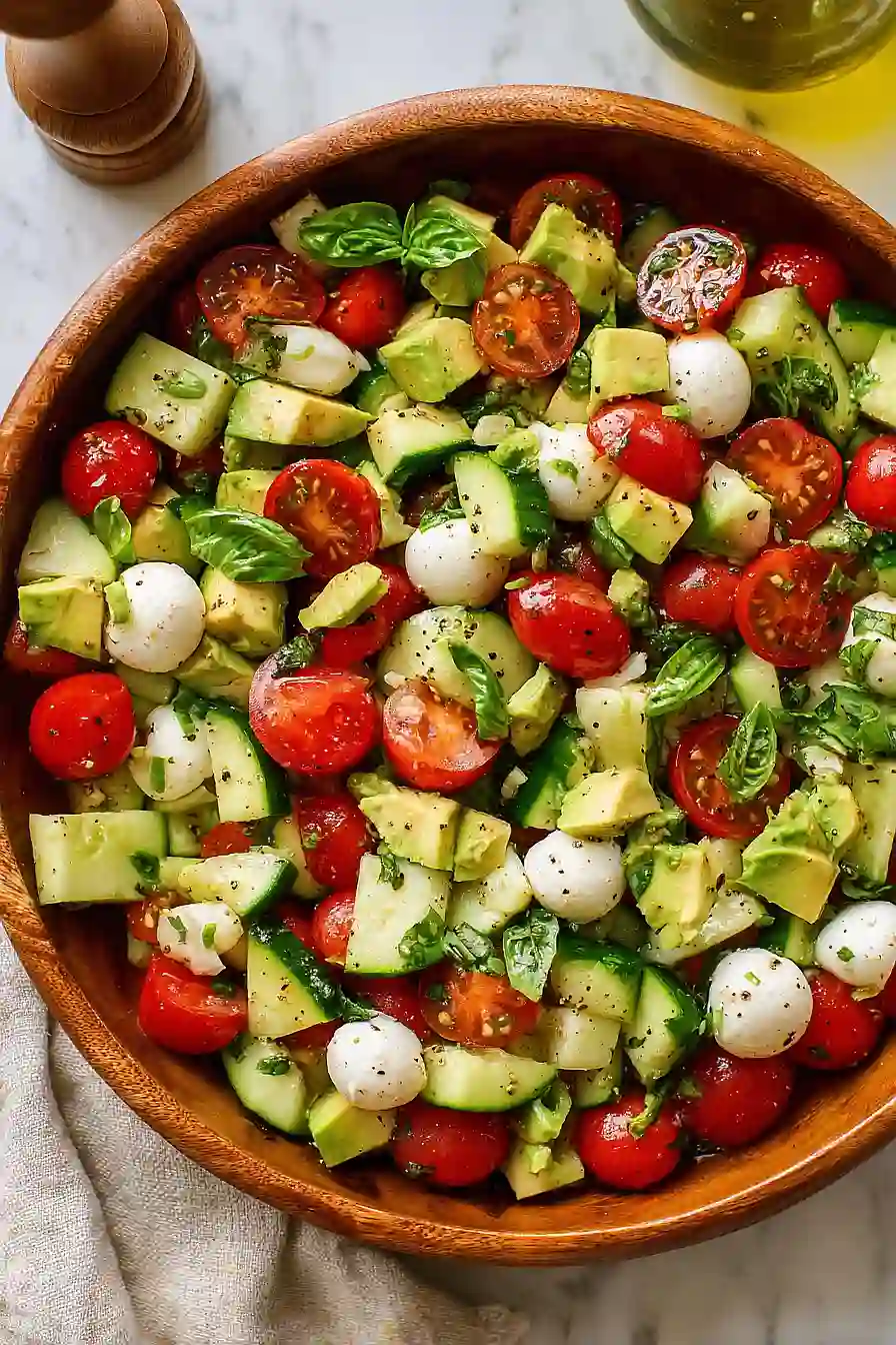 cucumber mozzarella salad