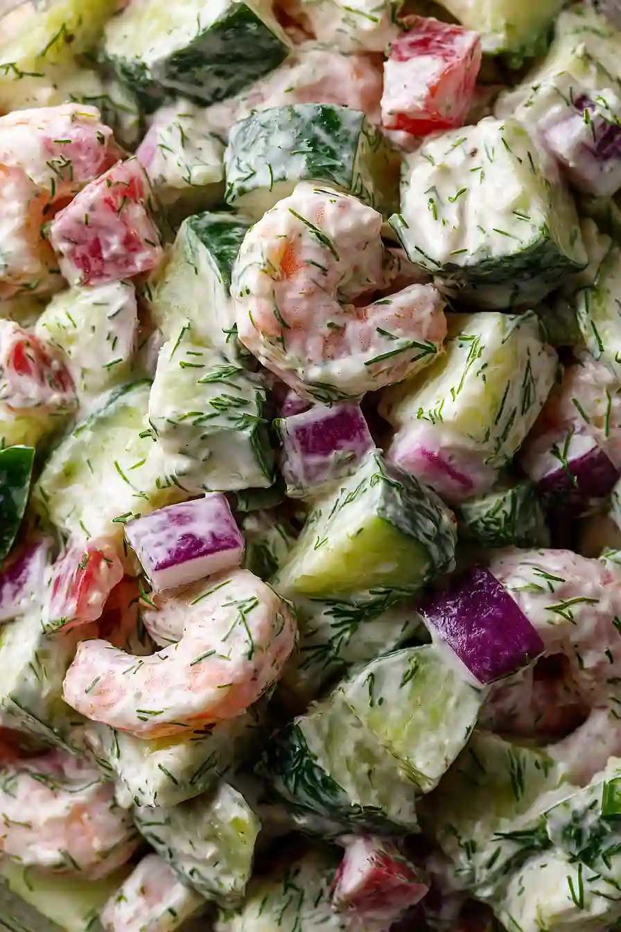 lemon dill shrimp salad