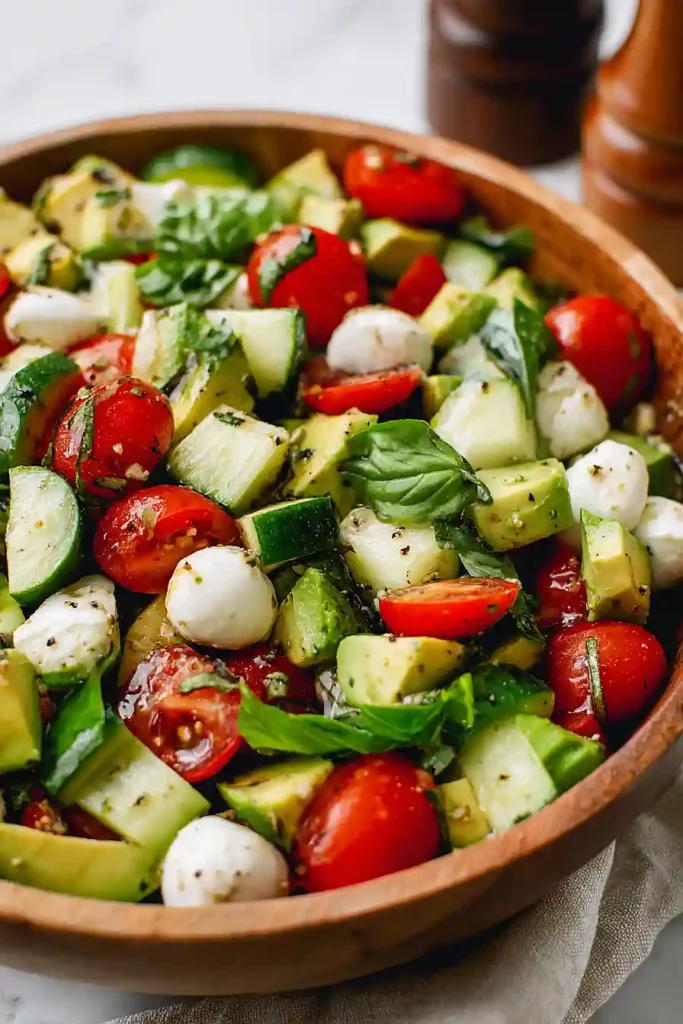 cucumber mozzarella salad