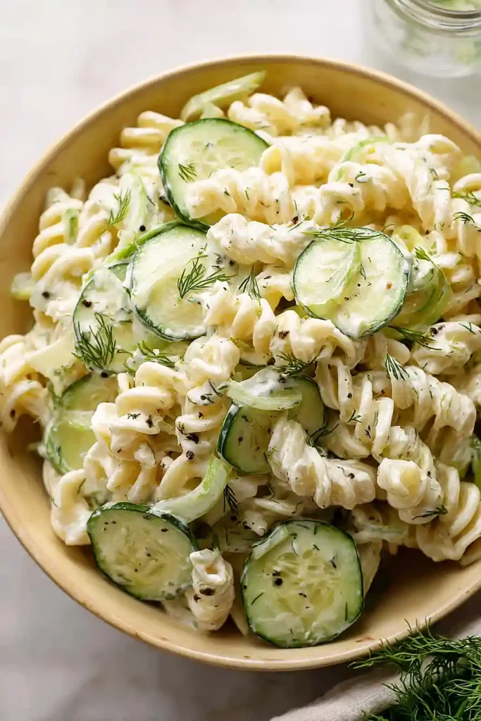 cucumber pasta salad